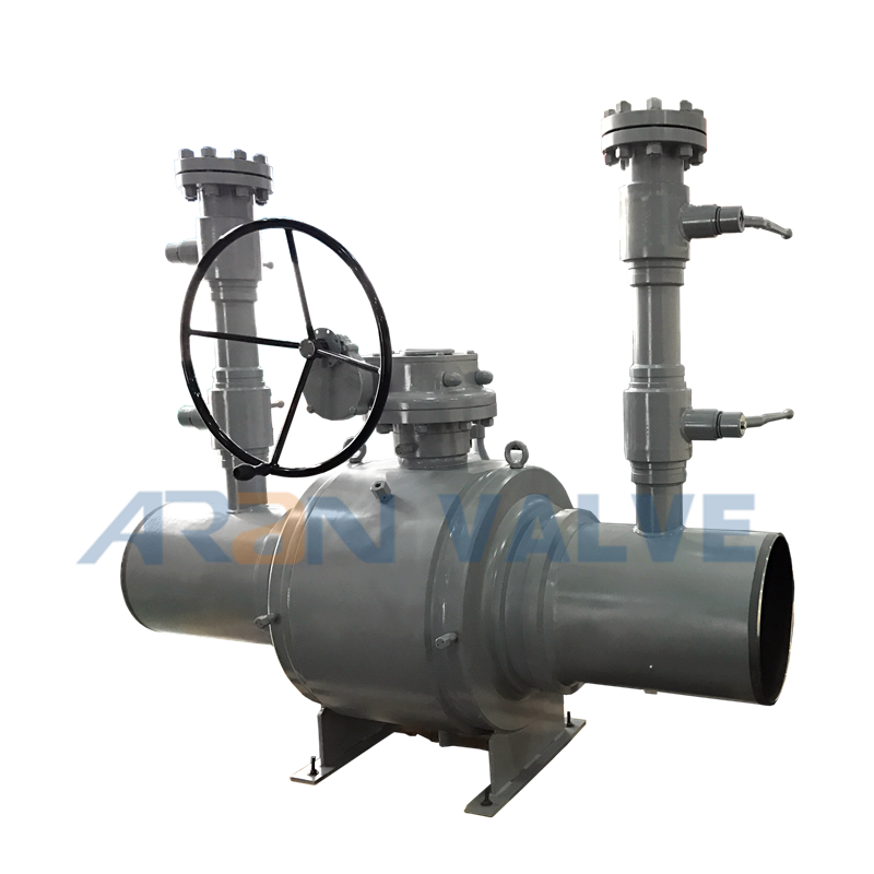Fully Welded Body Ball Valve Butt Welded Ends For Oil And Gas